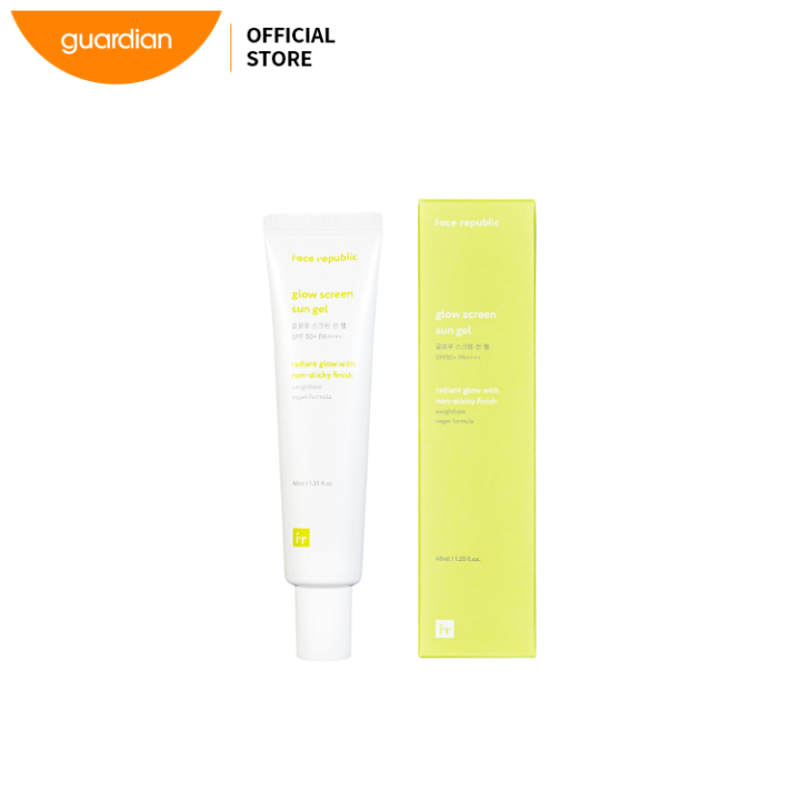 Face Republic Glow Screen Sun Gel SPF50+ Pa 40ml | Lazada