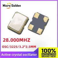 (5 ชิ้น) 28M 28MHZ 28.000MHZ 3225 SMD Active crystal oscillator 4PIN OSC 3.2 * 2.5mm Crystal Oscillator Clock Oscillators 28.000M