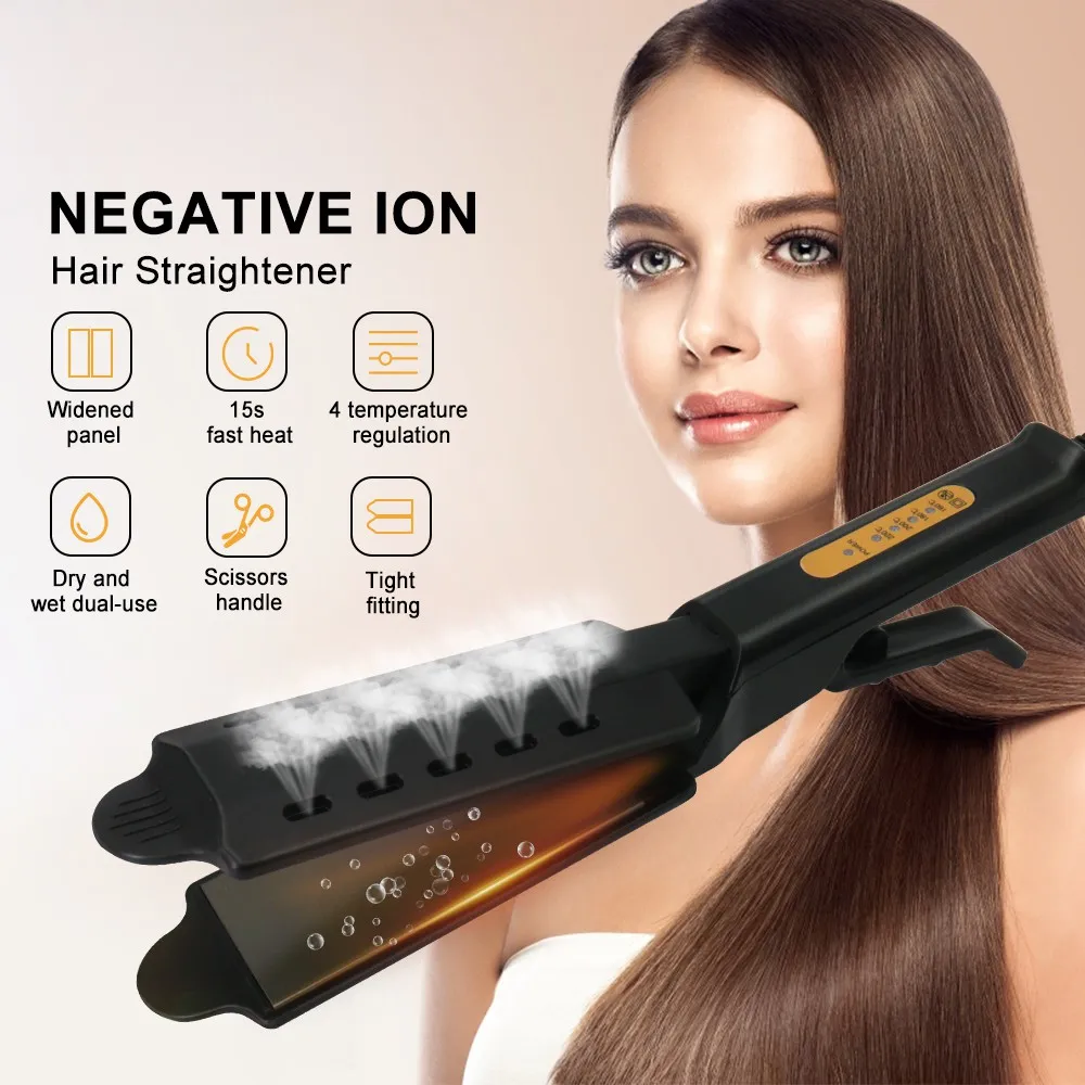 IN STOCK)????????Hair Straightener Four-gear Temperature Hair Straightening  Tourmaline Ceramic Ionic Flat Iron | Lazada PH