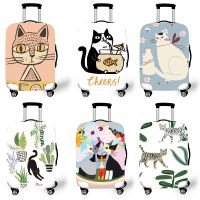 Elastic Luggage Protective Cover Case For Suitcase Protective Cover Trolley Cases Covers 3D Travel Accessories Cat Pattern T0120