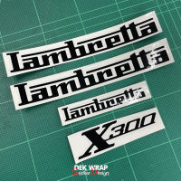 สติกเกอร์ติดลายเซ็นต์โลโก้ lambretta X300