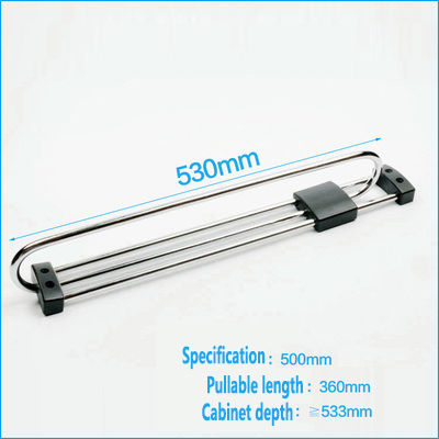 25/30/35/40/45/50CM Top Heavy Duty Retractable Closet Pull Out Rod