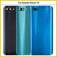 สำหรับหัวเว่ยเกียรติ10 COL-L09 COL-L29ปกหลัง3D แผงกระจก Honor10ประตูด้านหลังที่อยู่อาศัยกรณีกล้องเลนส์กาวสติ๊กเกอร์