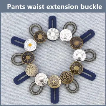 Waist Extenders for Men and Women Adjustable Waistband Expanders Trousers  Extender Button Denim Buckle Fat Waist Extension