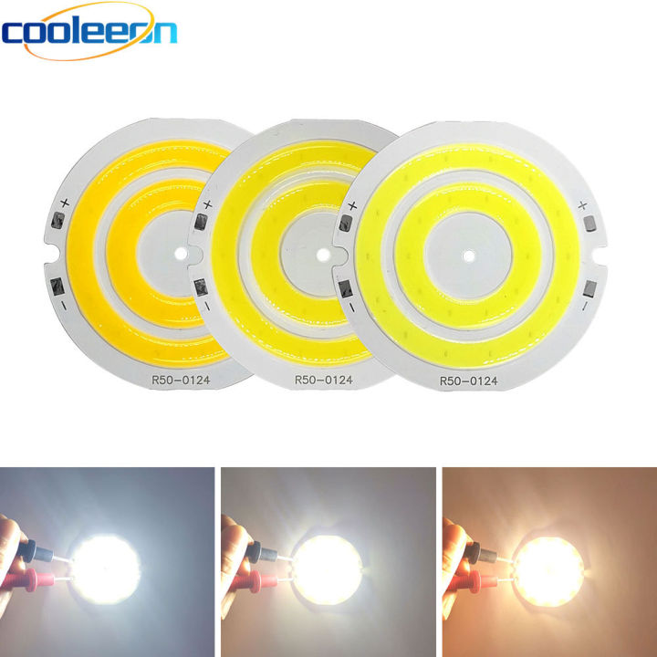 3-4v-50mm-round-cob-light-board-3-7v-crossed-circle-led-light-source-5w-cold-and-warm-white-light-diy-work-light-lighting
