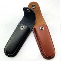 “：】、‘ Hunt Leather Sheath Holder  Sheath Holster Belt Loop Case Camp Outdoor Carry Fold  Tool Flashlight Case