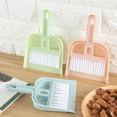 ✴✆▧ Mini Cleaning Brush Small Broom Dustpans Set Desktop Sweeper Garbage Cleaning Shovel Table Household Cleaning Tools