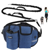 Hands-Free Sportpack with Detachable Bungee Dog Leash Sports Leash for Running Walking and Training