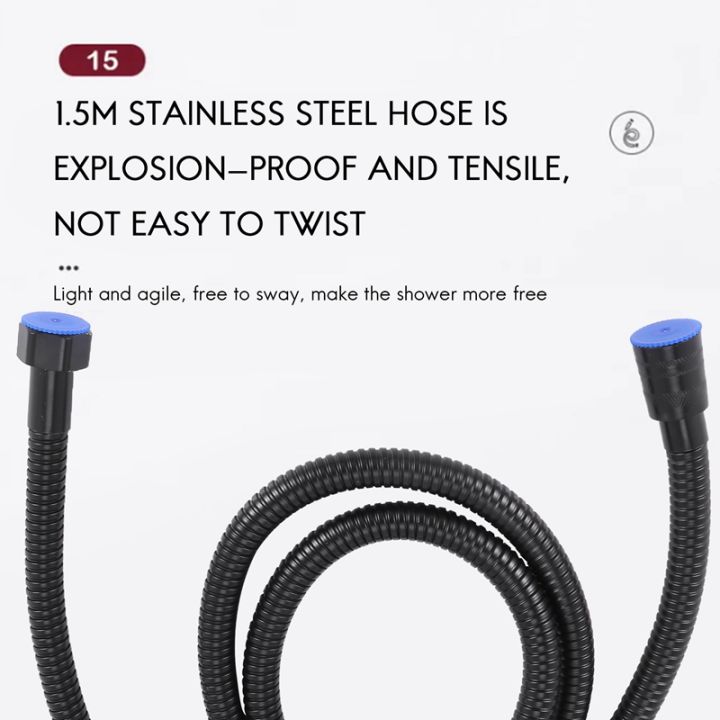 black-shower-hose-150cm-stainless-steel-shower-tube-flexible-gold-bathroom-hose-plumbing-glossy