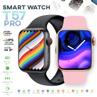 รุ่นใหม่ สมาร์ทวอท์ช สมาทวอทซ์ Smart watch T57pro นาฬิกา นาฬิกาข้อมือ นาฬิกาข้อมืออัจฉริยะ นาฬิกาออกกำลังกาย  โทร.เข้า-ออกได้  เปลี่ยนภาษาได้