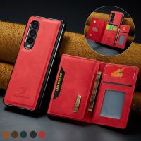 For Samsung Galaxy Z Fold4 2 In 1 Leather Card Slot Case for Samsung Z Fold 4 Fold3 Fold 3 Anti Knock Phone Accessories Cases