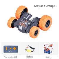 JINHENG RC Stunt Car High-Speed Double-Sided Special Effects Rock Crawler Remote Control 360 Degree Rotation Mini Light 4WD