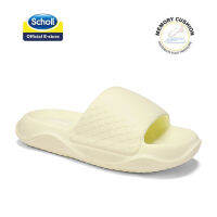 Scholl รองเท้าสกอลล์-มารีน 2 Marine II รองเท้าแตะสวม ผู้หญิง FF รองเท้าสุขภาพ นุ่มสบาย กระจายน้ำหนัก Breton รองเท้าแตะเพิ่มความสูงพื้นหนา Memory Cushion รองเท้าแตะสวม-YELLOW