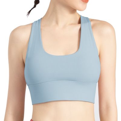 （A So Cute） Nylon SummerWear For Woven Vestbra HighFull Size Quick DryingBra Top For Yoga