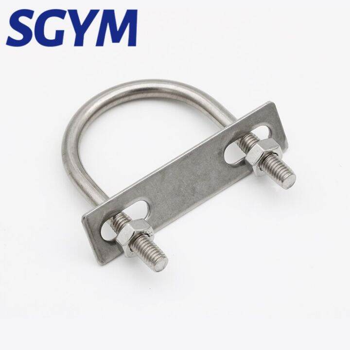 M10 M12 304 Stainless Steel U-Shaped Screw Buckle U Bolt Pipe Clamp U ...