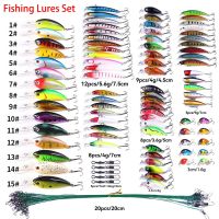 Fishing Lures Kit Crankbait Tackle Hard Bait Set Minnow Popper Pencil Swing Swimbait Wobblers Artificial Bionic Crank Pesca Suit Accessories