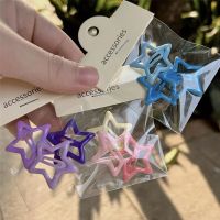 2/10Pcs Colorful Star Hair Clip Metal Side Barrettes Grip Accessories Headwear