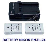 EN-EL24  ENEL24 แบตเตอรี่  แท่นชาร์จ  แบตเตอรี่พร้อมแท่นชาร์จสำหรับกล้องนิคอน Battery  Charger  Battery and Charger For Nikon Nikon 1 J5,DL18-50,DL24-85 BY KONDEEKIKKU SHOP