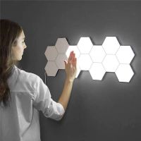 Modern LED Night Lamp Quantum LED Night Light Modular Touch Sensitive Magnetic Festival Gift DIY Decor Indoor Bedroom Lighting