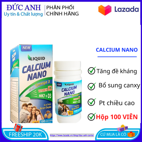 Viên uống liquid calcium nano omega glucosamin bổ sung canxi - ảnh sản phẩm 1