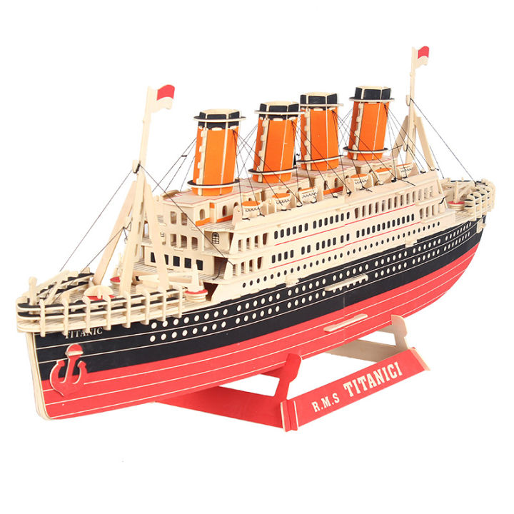 HCM]Mô hình gỗ tàu Titanic cỡ lớn - đồ chơi lắp ráp 3D gỗ 