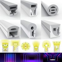 WS2812B WS2811 RGBW LED Neon Rope Tube Silicone Gel Flexible Strip Light Soft Lamp Tube  IP67 Waterproof For Decoration Wall Stickers Decals