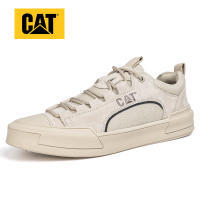 Caterpillar รองเท้าผู้ชายเตี้ย CAT Fashion Casual Shoes รองเท้าผู้ชายเตี้ย รองเท้าผ้าใบวินเทจ รองเท้าเด รองเท้าผ้าใบวินเทจ รองเท้าเดินป่าพักผ่อนกลางแจ้ง รองเท้าทำงาน -BROWN