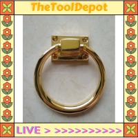 TheToolDepot 1ชิ้นห่วงโลหะสังกะสีอัลลอยที่เคาะประตูบานใหญ่แหวนหยดน้ำขนาดใหญ่ชุบโครเมี่ยมมือจับเฟอร์นิเจอร์ไม้ธรรมดาล็อคฮาร์ดแวร์ประตู