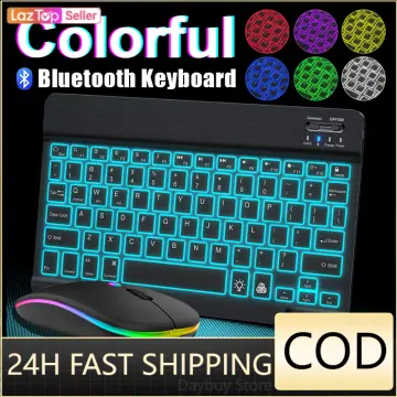 Bluetooth Keyboard And Mouse Rechargeable Wireless RGB Backlight