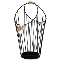 THLT1B Candlestick Decoration Iron Storage Basket Desktop Debris Basket Fruit Bowl Storage Box