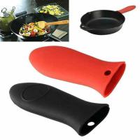 1Pcs Silicone Hot Handle Holder Heat Resistant Potholder Pot Holder Cover Assist Handle Sleeve for Cast Iron Skillets Pans Other Specialty Kitchen Too