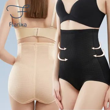 Flarixa Women High Waist Trainer Body Shaper Panty Women Flat Belly Shaping  Panties Tummy Control Underwear Butt Lifter Panties