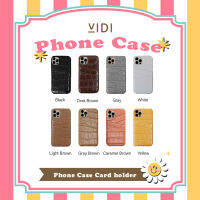 ?โปรโมชั้นซื้อคู่สุดคุ้ม VIDI  Card holder phone case มีแค่ไอโฟน 12 12Mini 12Pro 12Promax เคสหนัง ซองใส่การ์ด ⚡ชิ้นที่ 2 ชุดสายชาร์จ อะแดปเตอร์ 5V=3A or 9V-2A