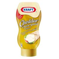 Premium Import products? ( x 1 ) Kraft Cheddar Squeeze Cheese Spread 440g ++ คราฟ เชดด้าครีมชีสสเปรดแบบบีบ 440g