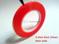 1x (0.2mm Thick) 6mm *25M High Strength Acrylic Glue Sticky Double Adhesive Tape Waterproof for Battery  Memory Card CF Assemble Adhesives  Tape