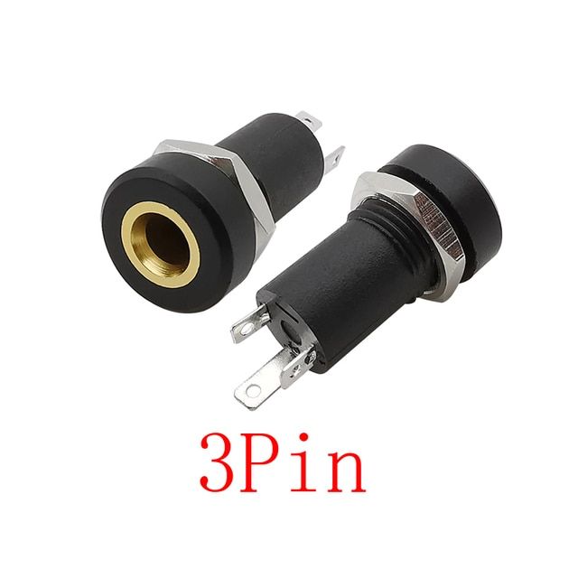 Pj 392a 34 Pin 35mm Audio Jack Socket 34 Pole Stereo Solder Panel Mount 35 Mm Headphone