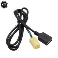 Car USB Adapter Cable AUX Function for Alfa Romeo Fiat Grande Punto 2007 MINI ISO 6 Pin Connector Plug Black