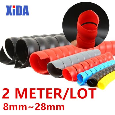 Tube Numbering 8mm-50mm 2Meters /Lot Colorful Wire Wrap Spiral In Cable Sleeve Wiring Harness Motorcycle Heat Pipe Sleeve DIY Electrical Circuitry Par