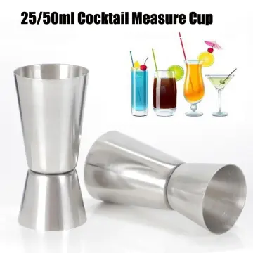 75ml Metal Measure Cup Drink Tool Shot Ounce Jigger Bar Mixed Cocktail  Beaker