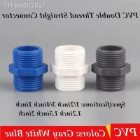 ۩ 4pcs PVC Pipe Connector Double Male Thread Pipe Connector Garden Irrigation Pipe Fittings Water Supply Tube Joints