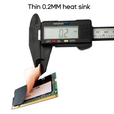 Laptop Memory Heat Sink Pure Copper Cooling Sticker DDR4/DDR5 Ultra-Thin Graphene Heatsink Pad for M2 2280 Memory Card