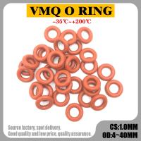 20 Buah Merah VMQ Cincin Silikon Paking CS 1Mm OD 4Mm 40Mm Silikon O Cincin Paking Makanan Kelas Karet O-ring Vmq Bermacam-macam Alat Hvac