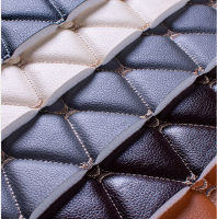 Rhombus car leather embroidery soft pack fabric cushion pad background wall bed leather sliding door PU lengh1M 1.38m width