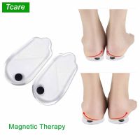 Tcare Magnetic Massage Insoles Gel O/X Type Leg Orthotics Heel Pad Corrective Foot Magnet Massage Insoles Insert Pads Adult Kids Shoes Accessories