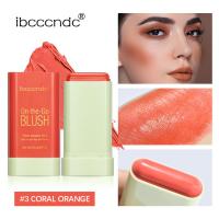 Ibcccndc Blush NEW Smooth Blush Cream Fit Rouge Blush Cream Natural Naked Makeup Matte Blush Stick