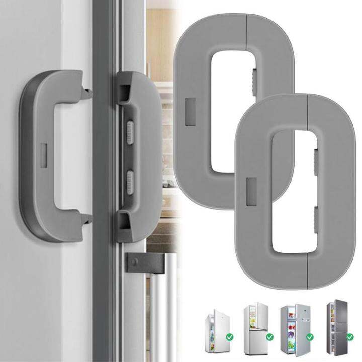 2 Pack Refrigerator Fridge Freezer Door Lock Latch Catch for Toddler