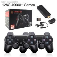 Gxal46093 DEZORQ 128G 40000เกมเครื่องเล่นวิดีโอเกมเอาท์พุตสติ๊ก3D ตัวควบคุม2.4G