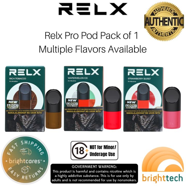 Relx Pod Legit Pack Of All Flavors Lazada Ph