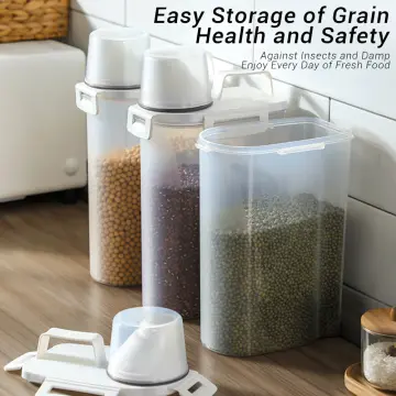 1pc Square Grain Storage Box, Moisture-proof Insect-proof Food Preservation  Container For Keeping Grains, Dry Food And Snacks In Kitchen