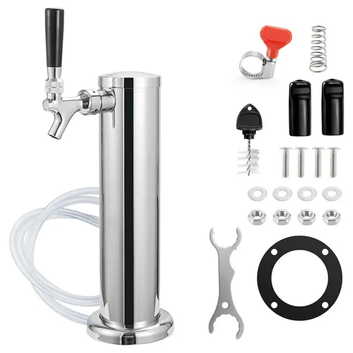 Single Tap Beer Tower, Draft Beer Kegerator Tower Dispenser, Homebrew 3